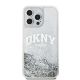 3. DKNY Liquid Glitter Big Logo Case for iPhone 15 Pro Max - White