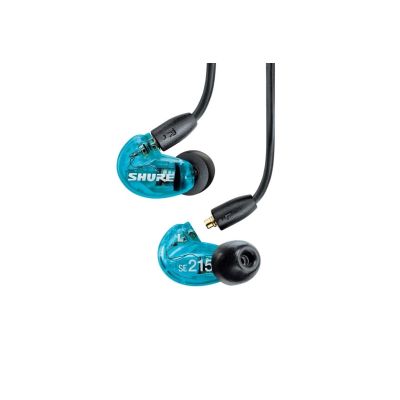 2. Shure SE215DYBL+UNI-EFS - AONIC215 Single Driver In-Ear Headphones with 3.5mm Cable (Blue)