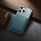 17. iCarer Litchi Premium Leather Case iPhone 14 Pro Magnetic Leather Case with MagSafe Green (WMI14220710-GN)