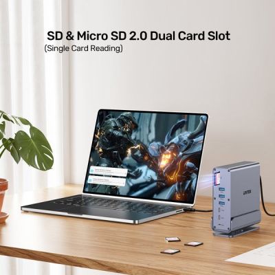 13. Unitek DisplayLink 4K Universal Docking Station x3