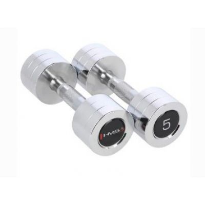 4. Chrome dumbbells 2x5 kg HMS CHD05