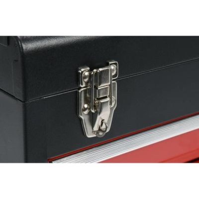 4. Yato YT-08874 Tool Box Stainless Steel Black, Red