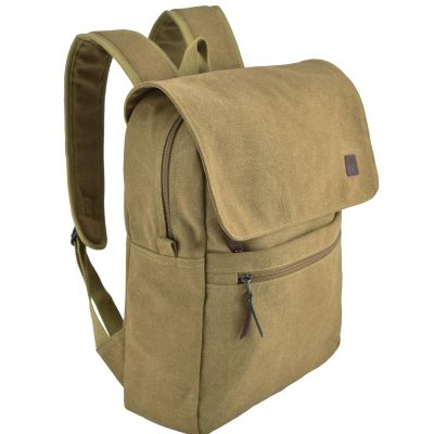 Brown Canvas Youth Backpack, SEMI LINE