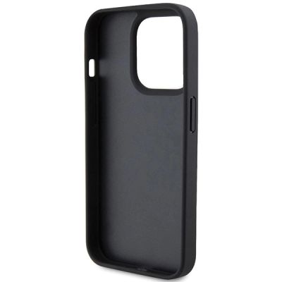 7. Ferrari Twist Metal Logo case for iPhone 15 Pro - black