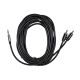 6. 3.5mm Male to 2RCA Male Audio Cable 5m Black