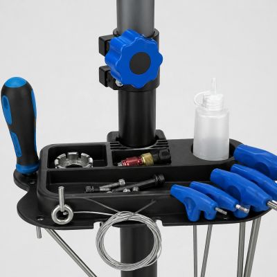21. Wozinsky WSS-180 floor service stand with knobs for 30 kg bicycles - black
