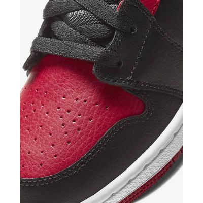 8. Air Jordan 1 Mid Banned GS retro shoes - 554725-074