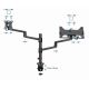 10. GEMBIRD ADJUSTABLE DESK ARM/MONITOR HOLDER + NOTEBOOK STAND 17-32, VESA 100X100MM, UP TO 8 KG