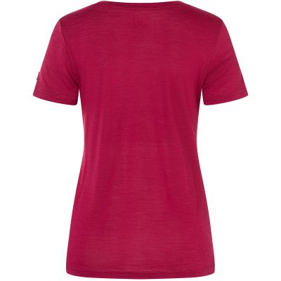 2. Women's SUPER.NATURAL W Preikestolen Cliffs Tee T-Shirt, Red