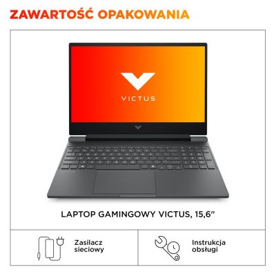 5. HP Victus 15-fb3231nw Ryzen 7 7445HS 15.6"FHD IPS 144Hz 300nits AG 16GB DDR5 5600 SSD512 RTX4050_6GB Cam 720p 70Wh Win11 Gray 2Y