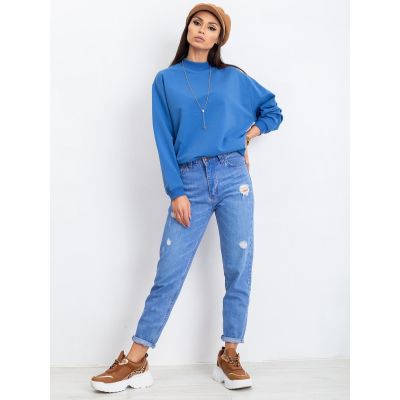 2. Basic blue cotton sweatshirt (RV-BL-5185.73P)