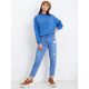 2. Basic blue cotton sweatshirt (RV-BL-5185.73P)