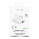 2. Puro 10000mAh 20W USB-C USB-A Power Bank with Display and Built-in USB-C Cable - White