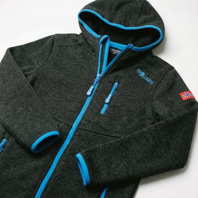 3. Trollkids Kids Jondalen Jacket XT atlantic Jr 222-605 fleece jacket