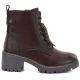 2. Brown Women’s Leather Block-Heel Ankle Boots M.Daszyński OL77-3