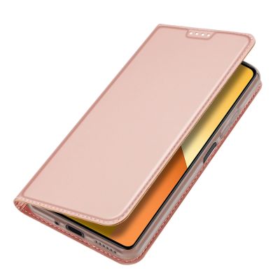 4. Dux Ducis Skin Pro case with flap and card slot for Xiaomi Redmi Note 13 5G - pink