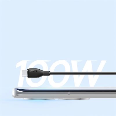 11. Baseus Pudding Series 100W USB-A - USB-C Cable 2m - Black