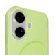 7. Puro Daylight Magsafe Compatible Silicone Case for iPhone 17 - Translucent Green