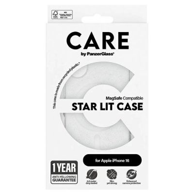 4. CARE by PanzerGlass Flagship Star Lit Case iPhone 16 6.1" white/white MagSafe 1341