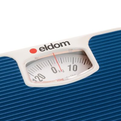 3. ELDOM MECHANICAL BATHROOM SCALE BR2016N BLUE UP TO 130 KG