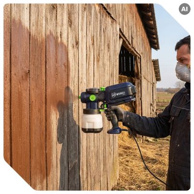 8. 550W Paint Spray Gun W02003 WUBER