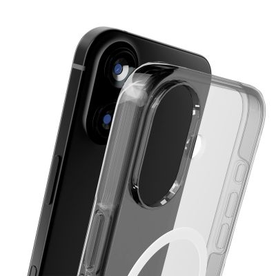 4. Puro Impact Clear D3O TPU+PC MagSafe Compatible Case for iPhone 17 - Transparent