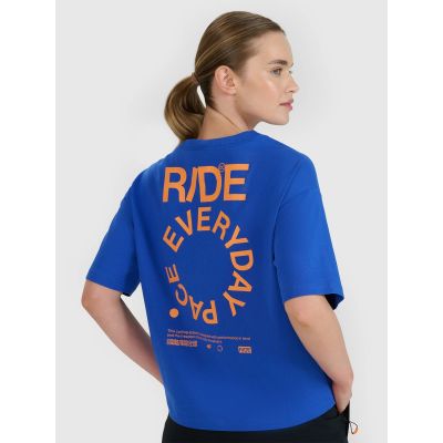 Women's oversize printed T-shirt 4F 4FWSS25TTSHF1993-36S