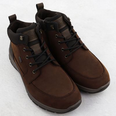 3. Rieker 03630-22 men's brown leather waterproof ankle boots
