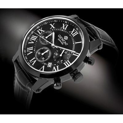 2. Men's Watch Giewont Chronograph Sapphire Black GW6260-A3
