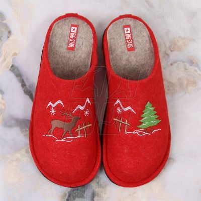 7. Home slippers made of wool felt Big Star W INT1803B