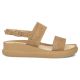 3. Women's leather wedge sandals camel Filippo DS7746