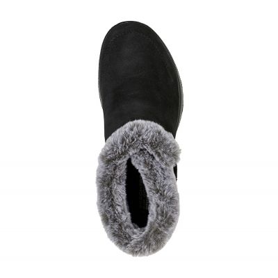 2. Skechers ON-THE-GO JOY FIRST GLANCE Women's Winter Boots in Suede Leather with Fur, Black (144041-BKGY)