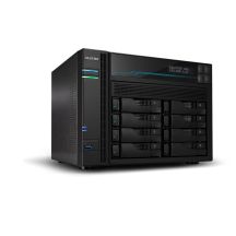 AS6510T NAS; LOCKERSTOR 10, 10x (3.5" SATA HDD/ 2.5" SSD), Intel ATOM C3538, 8GB DDR4 SODIMM (max. 64GB), 2x 10GbE, 2x 5GbE, 2x M.2 2280 NVMe PCIe 3.0, 2x USB 3.2