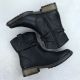 14. Rieker Z6883-00 Black Ruched Leather Women’s Ankle Boots