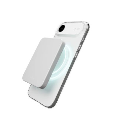 3. Puro Lite Mag TPU+PC Case Compatible with MagSafe for iPhone 17 Air - Transparent with White Ring