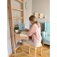 82. WOODEN PULL-UP LADDER WITH DESK BENCHK 112