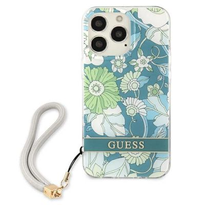 3. Guess GUHCP13LHFLSN iPhone 13 Pro / 13 6.1" green/green hardcase Flower Strap