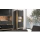 3. PORTO display cabinet 59x38x180 oak/black