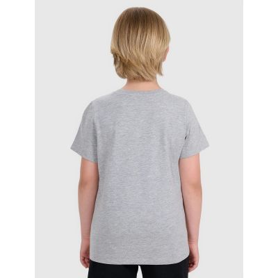 2. Boys' Plain Regular-Fit T-Shirt 4F 4FJRMM00TTSHM3254-25M