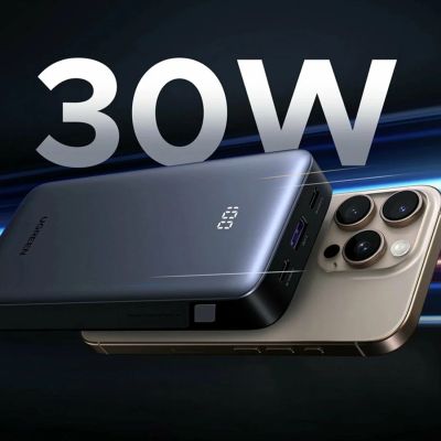 3. Ugreen Nexode Power Bank 10000mAh 30W USB-A 2xUSB-C - Gray