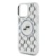 6. Karl Lagerfeld IML Monogram Karl & Choupette Head MagSafe iPhone 15 Pro Case - Clear