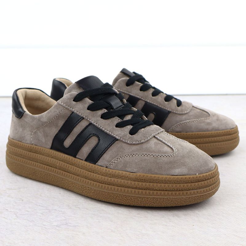 6. Filippo W DP7114 PAW642 Taupe Suede Low Shoes