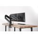 3. Double desk arm with 2xLCD clamp with gas spring, max. 2x35" and 15kg