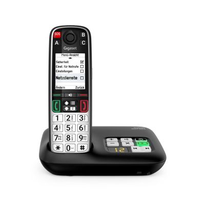 4. Gigaset EASY 500A Analog/DECT Telephone Caller Name and ID Black, Silver