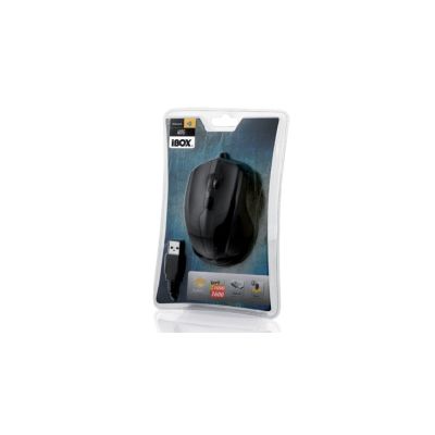 4. IBOX i005 WIRED LASER Mouse, USB IMLAF005 (laser; 1600 DPI; black)