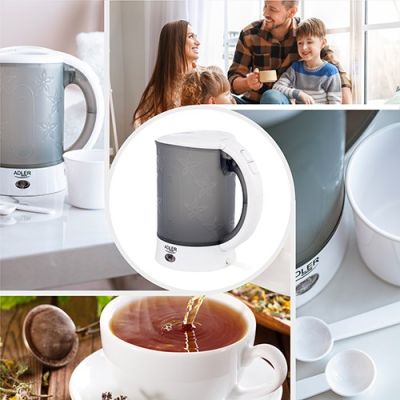 14. Adler AD 1268 electric kettle (600W 0.6l; white)