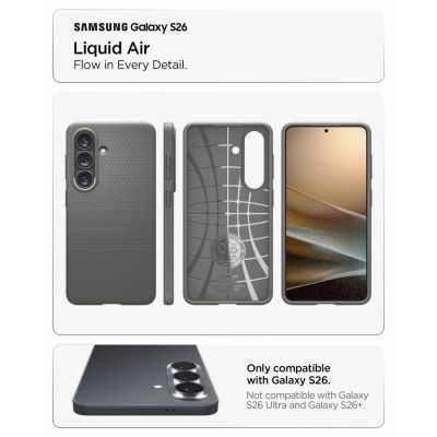 5. Spigen Liquid Air Case for Samsung Galaxy S26 - Gray
