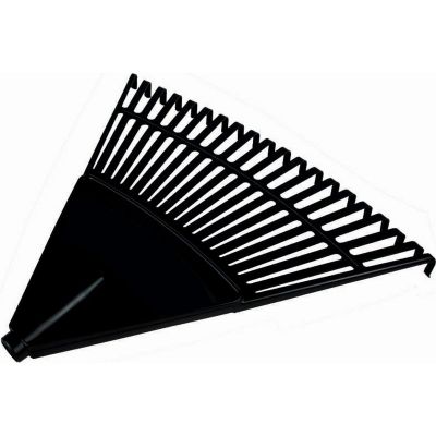 GARDEN LEAF RAKE BLACK L RETRO