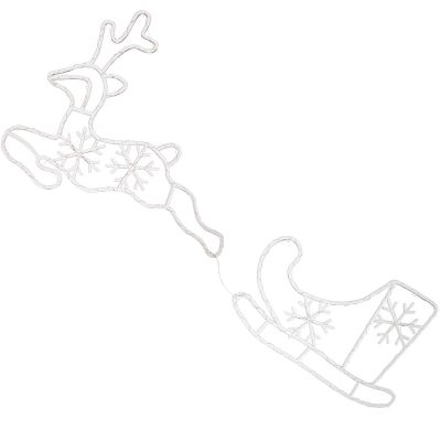 2. REINDEER DECORATION WITH SLED 180 LED FLASH