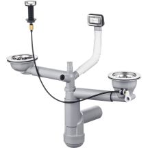 Siphon for 1.5- and 2-bowl granite sink - Space-Saver ZXY 9912 5907650841609